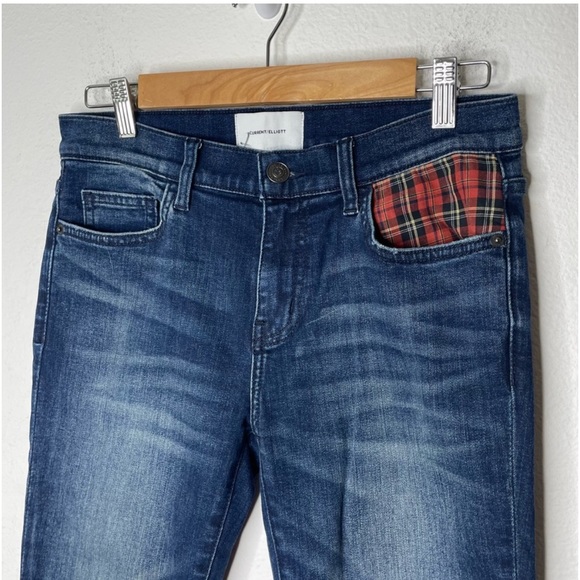 Current Elliot plaid pocket jeans - Picture 3 of 9